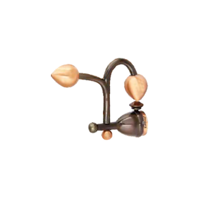 Brass Nuts Curtain Rod End Cap (Pair) – Premium Decorative Finial | Product Code: 42 finish-copper antique
