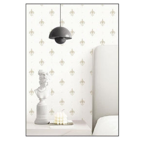 HERA GEOMETRIC BASE WHITE  HOME DECOR WALL COVER  WALLPAPERS