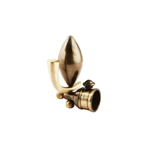 Brass Royal Egg Curtain Rod End Cap (Pair) – Premium Decorative Finial | Product Code: 43 finish-antique