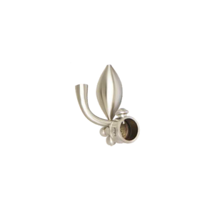 Brass Royal Egg Curtain Rod End Cap (Pair) – Premium Decorative Finial | Product Code: 43 finish-ss