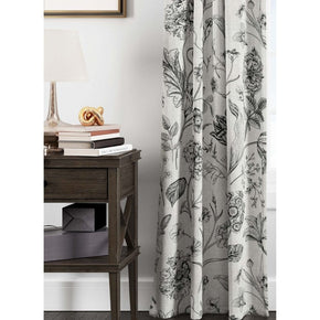 THE BLACK CONCEPT II  PRINT FLOWER CURTAIN FABRICS