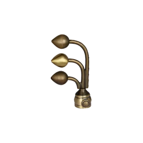 Nova Curtain Rod End Cap (Pair) – Modern Decorative Finial Product Code: 16 finish-Antique