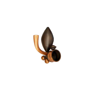 Brass Royal Egg Curtain Rod End Cap (Pair) – Premium Decorative Finial | Product Code: 43 finish-copper antique