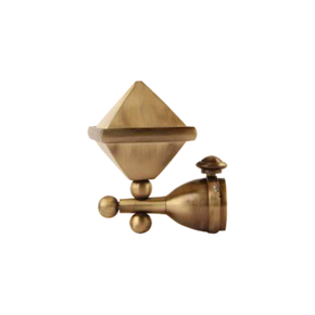 Brass V Pyramid Curtain Rod End Cap | Product Code: 45 | Antique  Finish