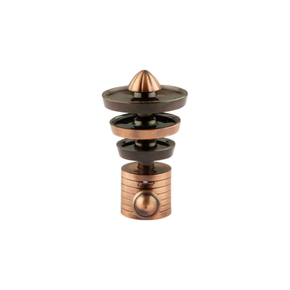 Brass Kohinoor Cone Curtain Rod End Cap (Pair) – Premium Decorative Finial Product Code: 17 FINSIH- COPPER ANTIQUE