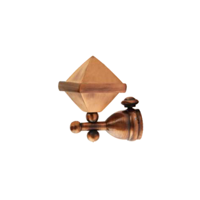 Brass V Pyramid Curtain Rod End Cap | Product Code: 45 | COPPER ANTIQUE Finish