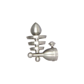 V. Cone Curtain Rod End Cap (Pair) – Modern Decorative Finial | Product Code: 18-FINISH-SS