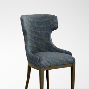 CASCADE II VELVET POLYESTER TEXTURE  BLUE FABRICS