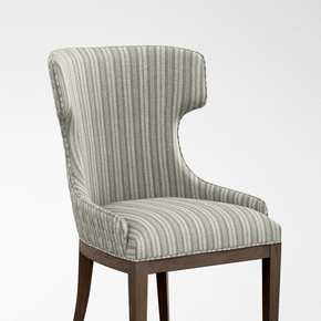 GEOMETRIC FINEPRINT  STRIPE  SILVER UPHOLSTERY  FABRICS