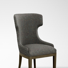 CASCADE II VELVET POLYESTER UPHOLSTERY TEXTURE CHECK GREEN FABRIC