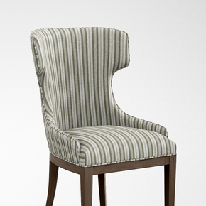 Geometric Fineprints STRIPE GRAY OFF WHITE UPHOLSTERY FABRICS