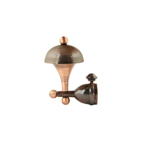 Brass V Umbrella Curtain Rod End Cap | Product Code: 46 | COPPER ANTIQUE Finish