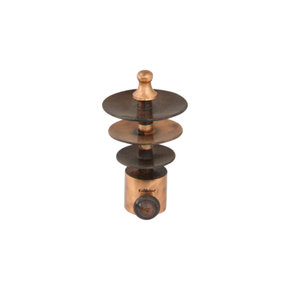 Funny Cone Curtain Rod End Cap (Pair) – Contemporary Decorative Finial | Product Code: 19 FINISH- COPPER ANTIQUE