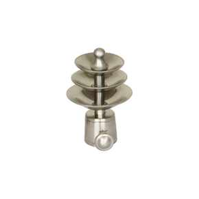 Umbrella Cone Curtain Rod End Cap (Pair) – Premium Decorative Finial | Product Code: 20 FINISH -SS