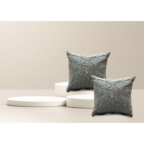 Hand Embroidered Cushion Cover Flap Zip  DARK SHADES