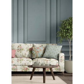 ENGLISH VILLA FLOWER PRINT BEIGE SOFA FABRICS