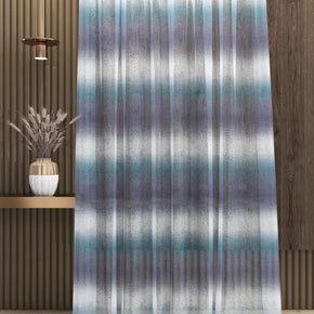 DEDAR SHEER CURTAIN  FABRIC POLYESTER BLUE  ZIGZAG