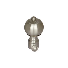Lattu Curtain Rod End Cap (Pair) – Classic Decorative Finial | Product Code: 21 FINSIH-SS