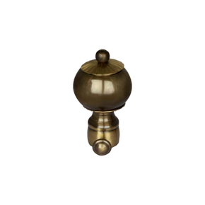 Lattu Curtain Rod End Cap (Pair) – Classic Decorative Finial | Product Code: 21 FINSIH-ANTIQUE