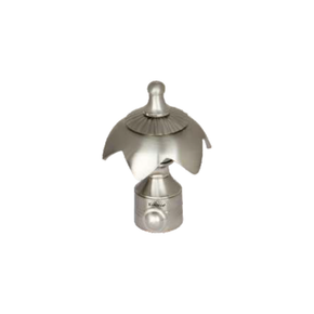 Cruze Curtain Rod End Cap (Pair) – Modern Decorative Finial | Product Code: 22 FINISH-SS