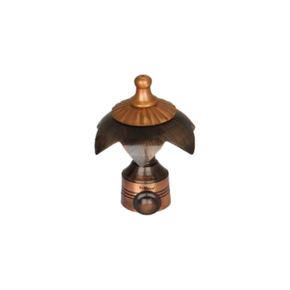 Cruze Curtain Rod End Cap (Pair) – Modern Decorative Finial | Product Code: 22 FINISH-COPPER ANTIQUE
