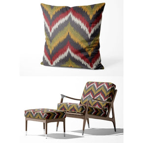 IKAT-II  ZIGZAG MULTICOLOR UPHOLSTERY AND CUSHION COVER FABRICS