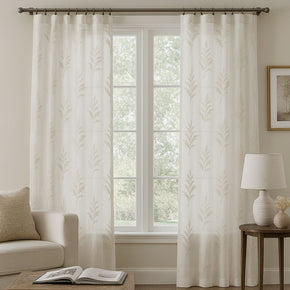 Oliver 49204  Sheer Curtain Fabric – 100% Polyester, Light & Elegant Drapery