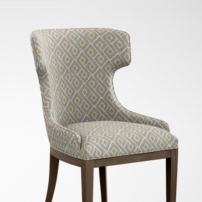 Geometric Fineprint  DIAMON YELLOW BLUE  UPHOLSTERY FABRICS