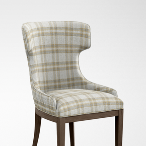 Geometric Fineprint CHECK YELLOW UPHOLSTERY FABRICS