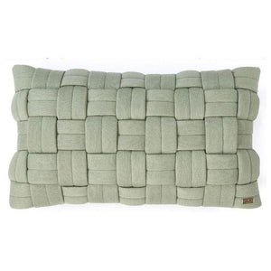 Basket Knit Cushion Cover Pistachio Green