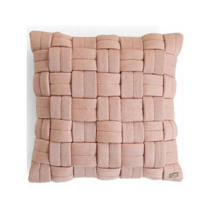 Basket Knit Cushion Cover Cameo Pink