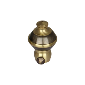 New Octagon Curtain Rod End Cap (Pair) – Premium Geometric Finial | Product Code: 24 FINISH ANTIQUE