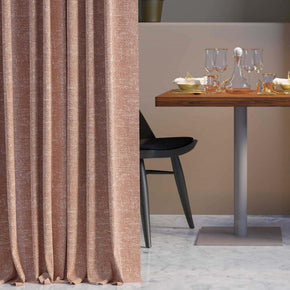 ASTRO  JACQUARD TEXTURE POLYESTER PINK MAIN  CURTAIN FABRIC
