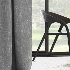 ASTRO JACQUARD TEXTURE GRAY MAIN CURTAIN FABRIC