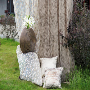 ALLURE  POLYESTER MAIN  GRAY FOIL CURTAIN FABRICS