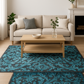 BEST SELLER  CHARM STORM BLUE  474214-JD500 RUGS