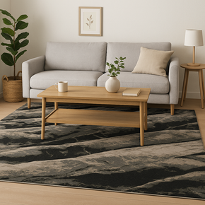 BURLINGTON EDEN 3568C00-UT-CASTLE-POL. DARK GREY RUGS