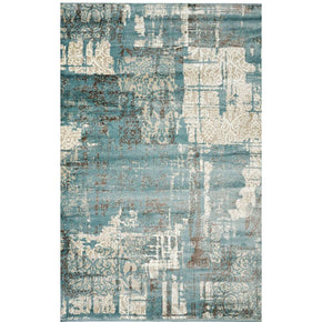 CALYPSO  BLUE GRAY CARPET LIGHT BLUE BEIGE  GEOMETRIC