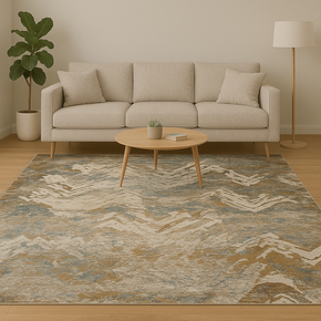 CALYPSO CARPET ZIGZAG  GRAY BROWN Y