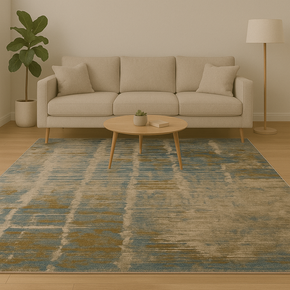 CALYPSO CARPET TEXTURE BLUE WITH GRAY L