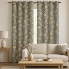 CINTHIA PRINT FLOWERING CURTAIN  FABRIC