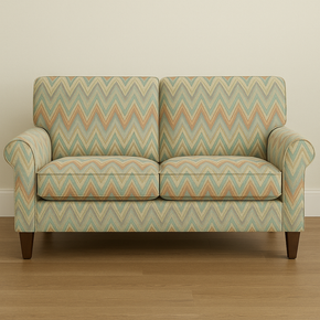CINTHIA ZIGZAG POLYESTER LINEN VIS  FABRIC
