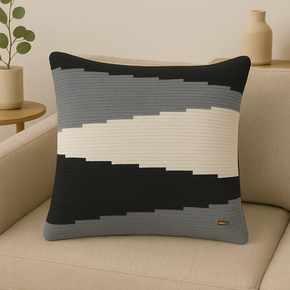 Maverick - Cushion cover Vanilla Grey Melange,
