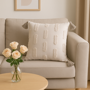 COTTON TUSCLE CUSHION COVER