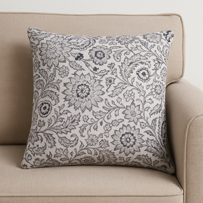 SELF PRINTED GRAY CUSHION  COVER