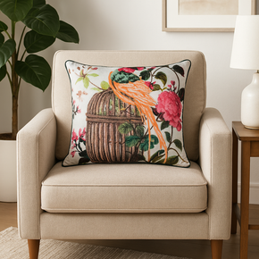 MULTI COLOR WITH SEQUINCE  WORK CUSHION COVER