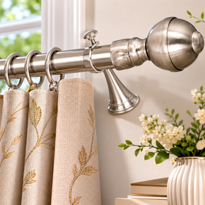 Brass Ball Curtain Rod End Cap – Product Code 1 Decorative Finial   Unit in Pair