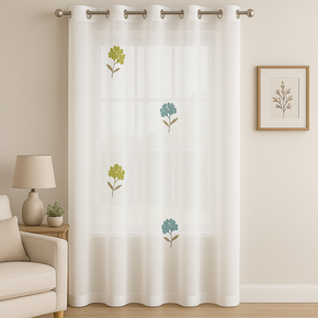 ICON POLYESTER PRESTON SHEER  CURTAIN FABRIC