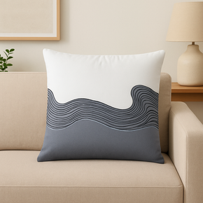 DIMOUT FABRIC WITH  EMBROIDED CUSHION COVER