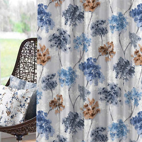 EXPRESSION PRINT POLYESTER ABSTRACT FLOWER MAIN CURTAIN FABRIC